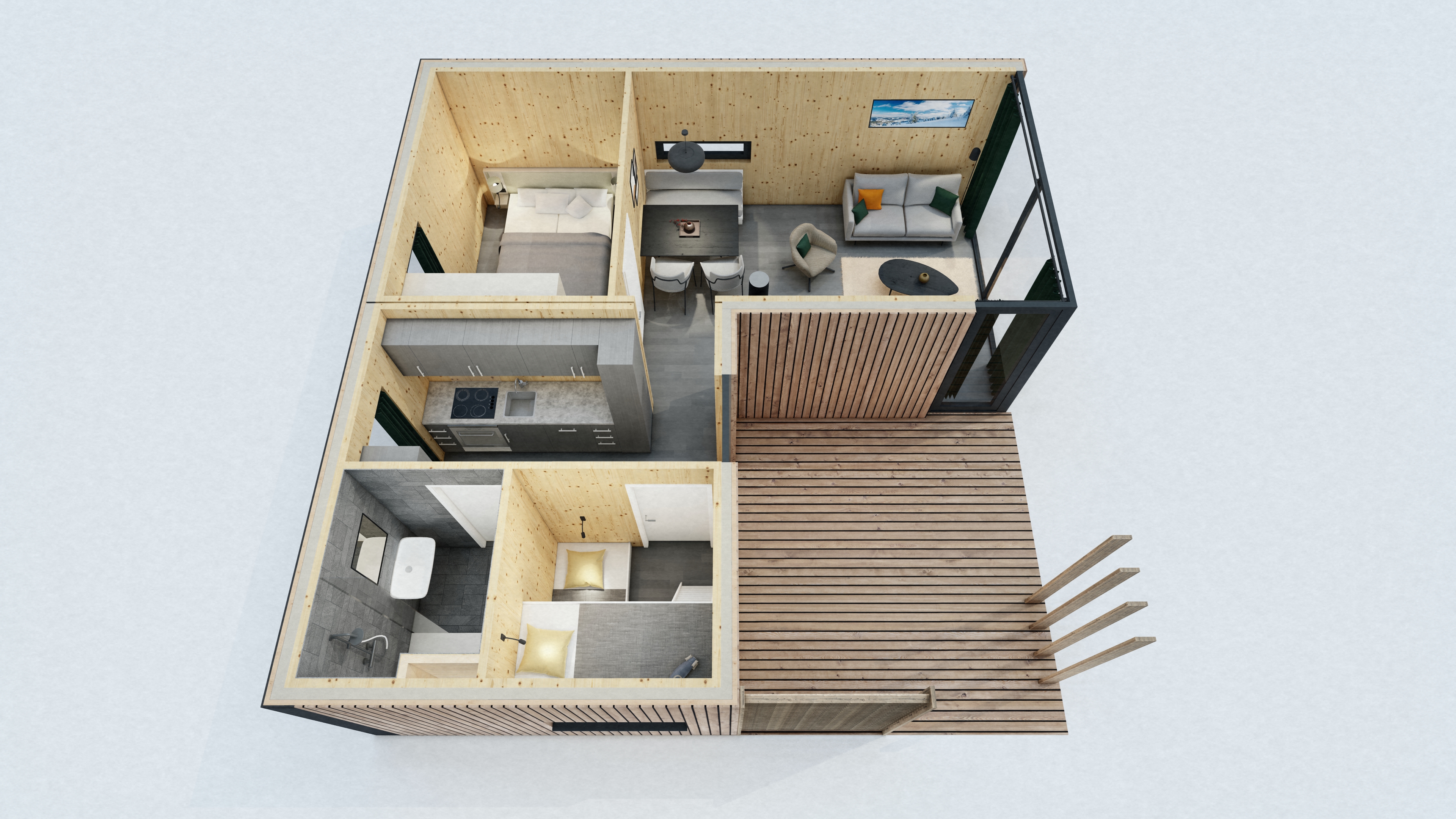 Typ B Luxe A10 | 50 / 167 m2 | Nieuwbouw vakantiehuis Winterberg 15